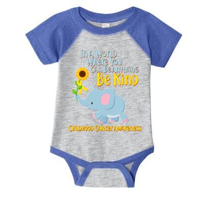 Be Kind Childhood Cancer Awareness Infant Baby Jersey Bodysuit