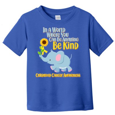 Be Kind Childhood Cancer Awareness Toddler T-Shirt