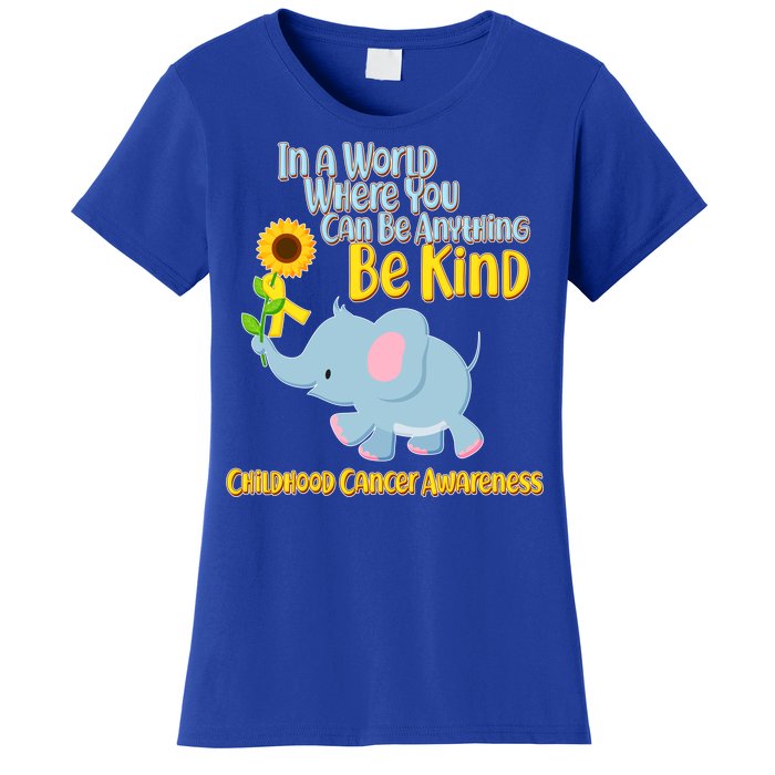 Be Kind Childhood Cancer Awareness Women's T-Shirt