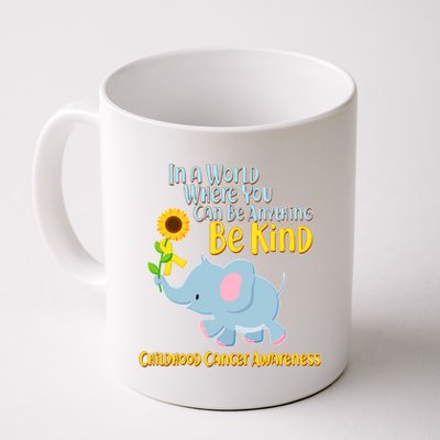 Be Kind Childhood Cancer Awareness Coffee Mug