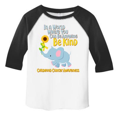 Be Kind Childhood Cancer Awareness Toddler Fine Jersey T-Shirt