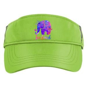 Be Kind Colorful Painted Elephant Adult Drive Performance Visor