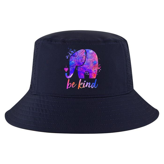 Be Kind Colorful Painted Elephant Cool Comfort Performance Bucket Hat