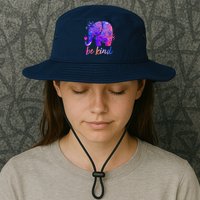 Be Kind Colorful Painted Elephant Bucket Hat