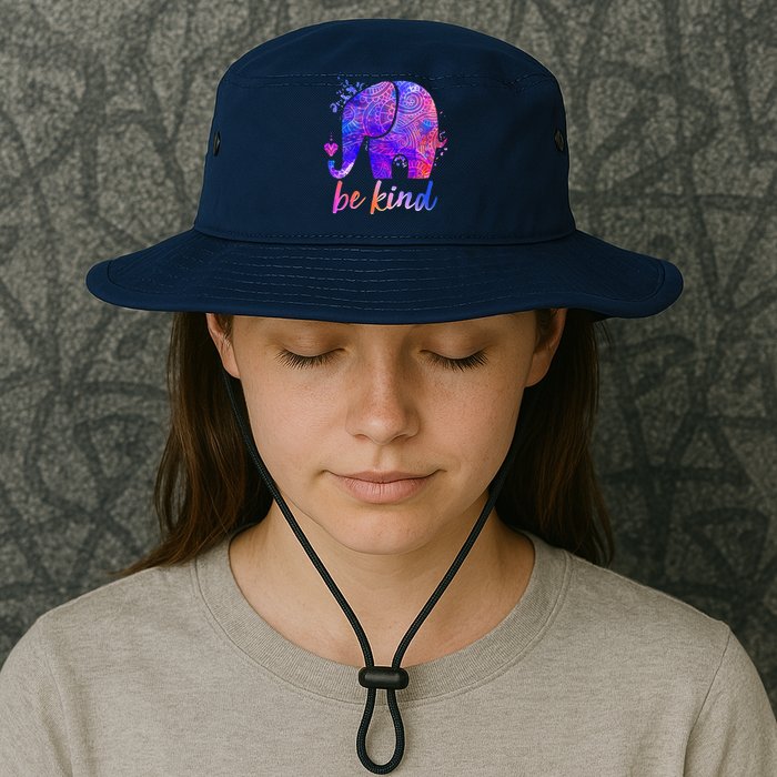 Be Kind Colorful Painted Elephant Bucket Hat