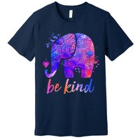 Be Kind Colorful Painted Elephant Premium T-Shirt