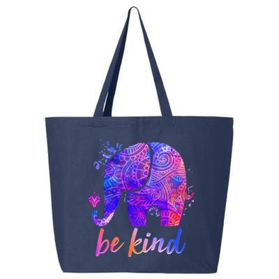 Be Kind Colorful Painted Elephant 25L Jumbo Tote