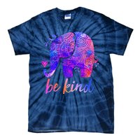 Be Kind Colorful Painted Elephant Tie-Dye T-Shirt