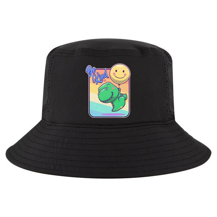 Be Kind Cute Happy TRex Dino Smiley Balloon Cool Comfort Performance Bucket Hat