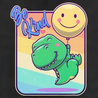 Be Kind Cute Happy TRex Dino Smiley Balloon Cool Comfort Performance Bucket Hat
