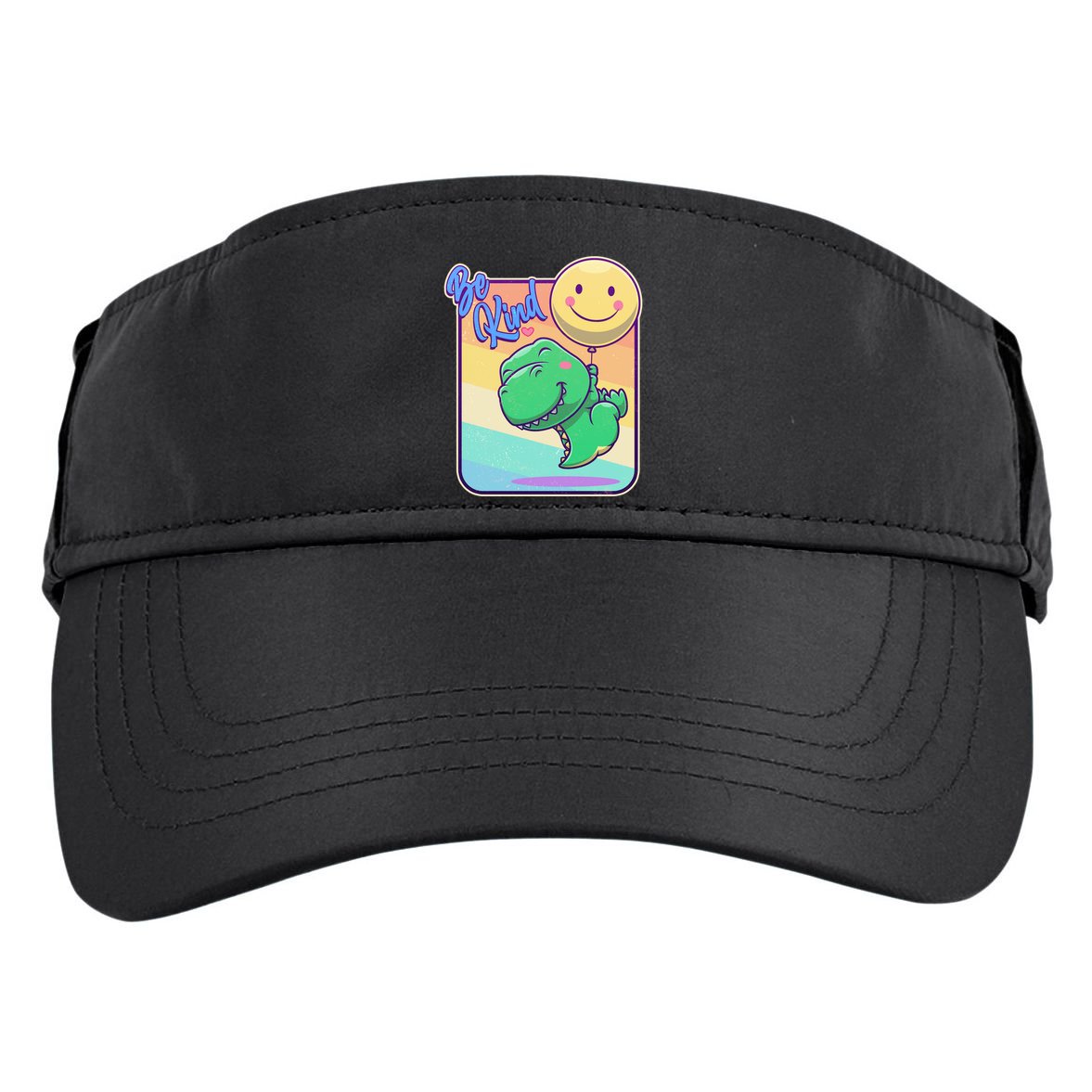 Be Kind Cute Happy TRex Dino Smiley Balloon Adult Drive Performance Visor