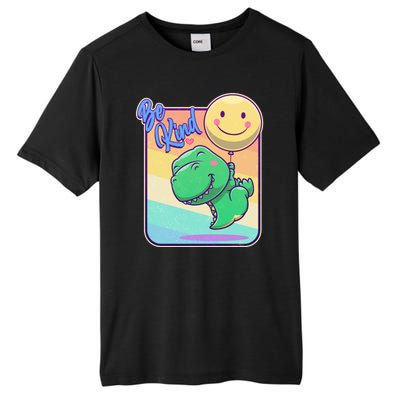 Be Kind Cute Happy TRex Dino Smiley Balloon Tall Fusion ChromaSoft Performance T-Shirt