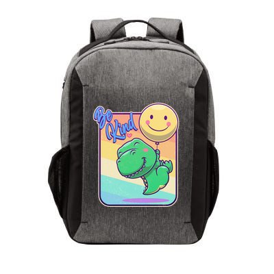 Be Kind Cute Happy TRex Dino Smiley Balloon Vector Backpack