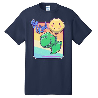 Be Kind Cute Happy TRex Dino Smiley Balloon Tall T-Shirt