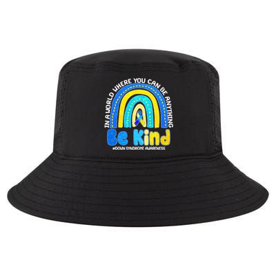 Be Kind Down Syndrome Awareness Rainbow Cool Comfort Performance Bucket Hat