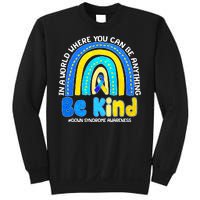 Be Kind Down Syndrome Awareness Rainbow Sweatshirt