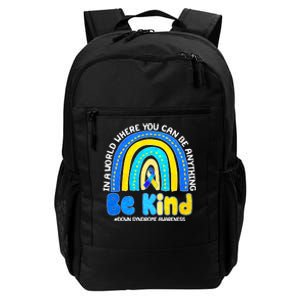 Be Kind Down Syndrome Awareness Rainbow Daily Commute Backpack