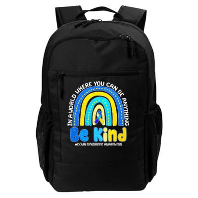 Be Kind Down Syndrome Awareness Rainbow Daily Commute Backpack