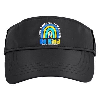 Be Kind Down Syndrome Awareness Rainbow Adult Drive Performance Visor