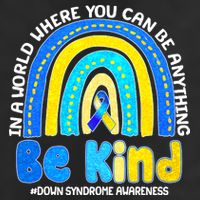 Be Kind Down Syndrome Awareness Rainbow Adult Drive Performance Visor