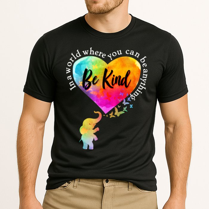 Be Kind Elephant Heart Cooling Performance Crew T-Shirt