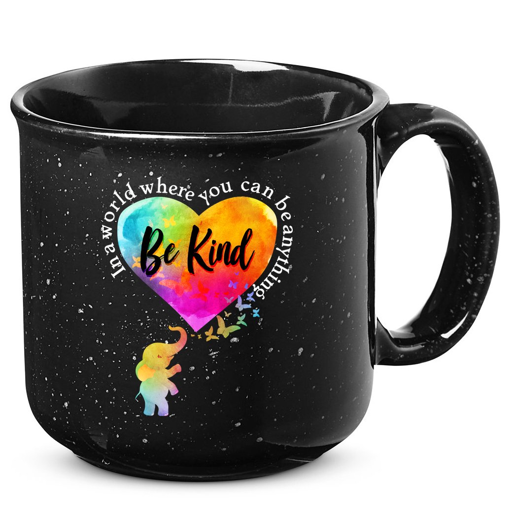 Be Kind Elephant Heart 15oz Campfire Ceramic Mug