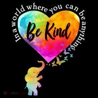 Be Kind Elephant Heart Magnet
