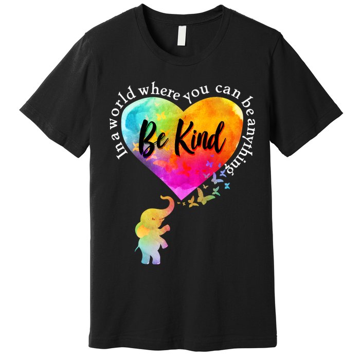 Be Kind Elephant Heart Premium T-Shirt