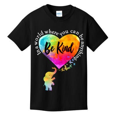Be Kind Elephant Heart Kids T-Shirt