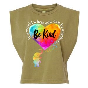 Be Kind Elephant Heart Garment-Dyed Women's Muscle Tee