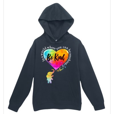 Be Kind Elephant Heart Urban Pullover Hoodie