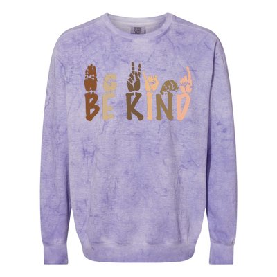 Be Kind Melanin Colorblast Crewneck Sweatshirt