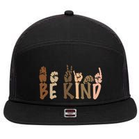 Be Kind Melanin 7 Panel Mesh Trucker Snapback Hat