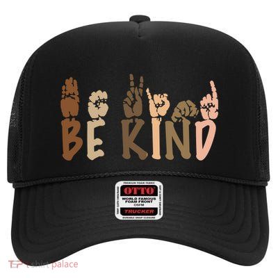 Be Kind Melanin High Crown Mesh Back Trucker Hat