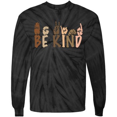 Be Kind Melanin Tie-Dye Long Sleeve Shirt