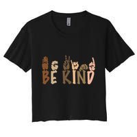 Be Kind Melanin Women's Crop Top Tee