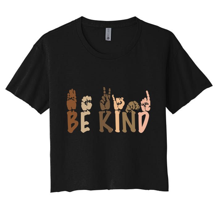 Be Kind Melanin Women's Crop Top Tee
