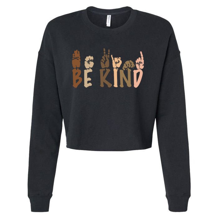 Be Kind Melanin Cropped Pullover Crew