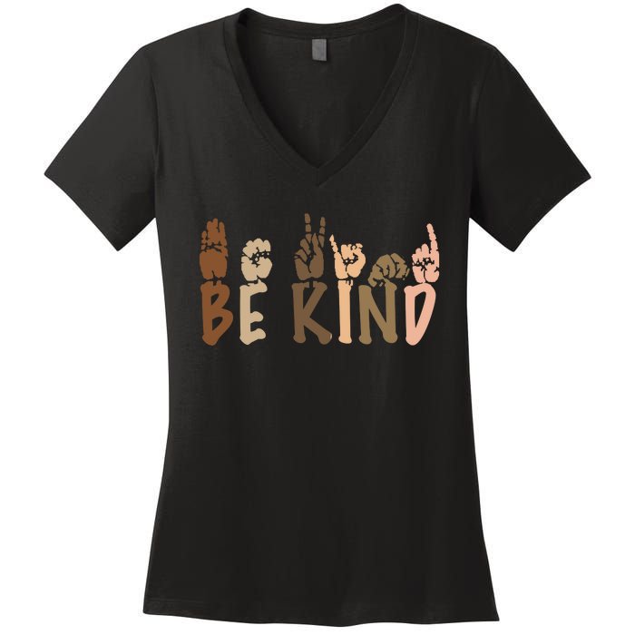 Be Kind Melanin Women's V-Neck T-Shirt