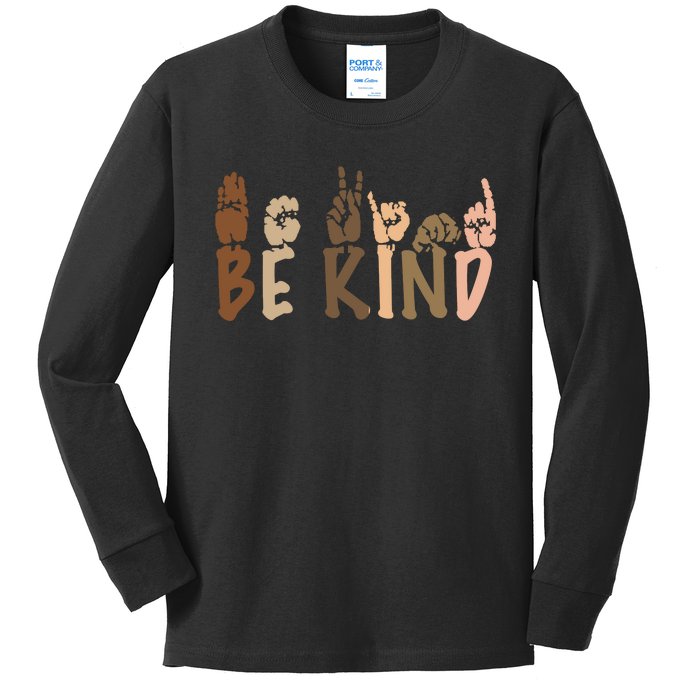 Be Kind Melanin Kids Long Sleeve Shirt