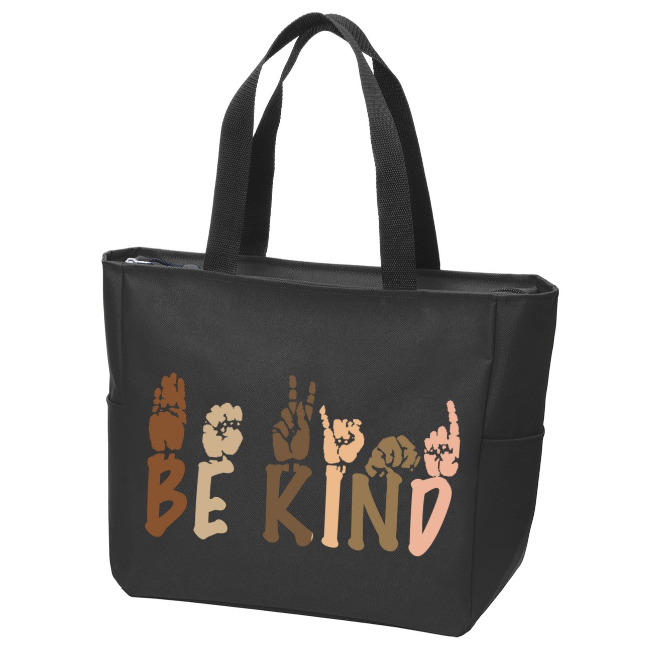 Be Kind Melanin Zip Tote Bag
