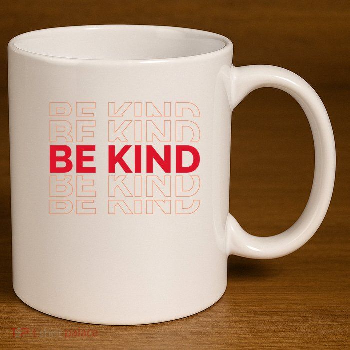 Be Kind Repeat 11oz C Handle Ceramic Mug