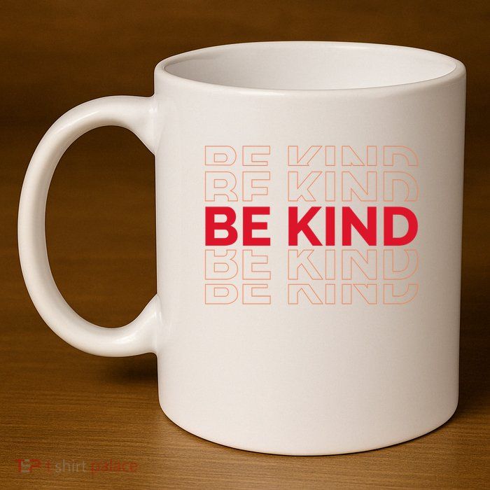Be Kind Repeat 11oz C Handle Ceramic Mug