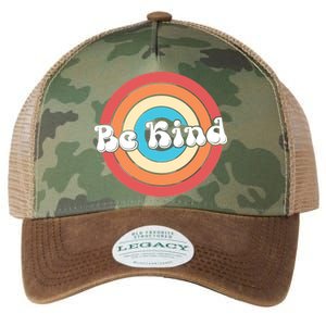 Be Kind Retro Emblem Legacy Tie Dye Trucker Hat