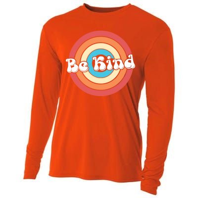 Be Kind Retro Emblem Cooling Performance Long Sleeve Crew