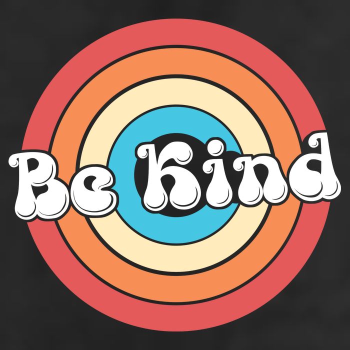 Be Kind Retro Emblem Cool Comfort Performance Bucket Hat