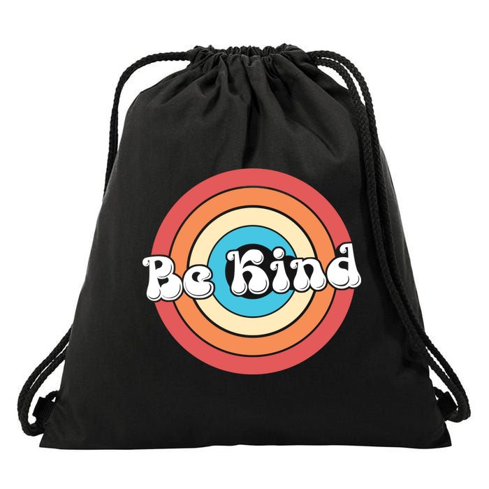 Be Kind Retro Emblem Drawstring Bag
