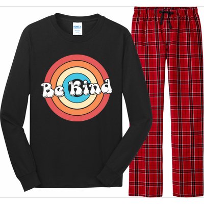 Be Kind Retro Emblem Long Sleeve Pajama Set