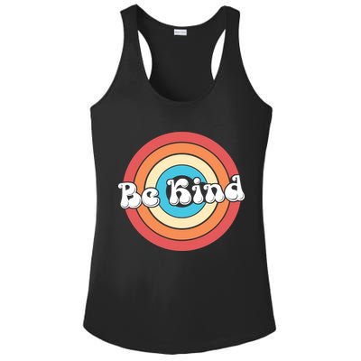Be Kind Retro Emblem Ladies PosiCharge Competitor Racerback Tank