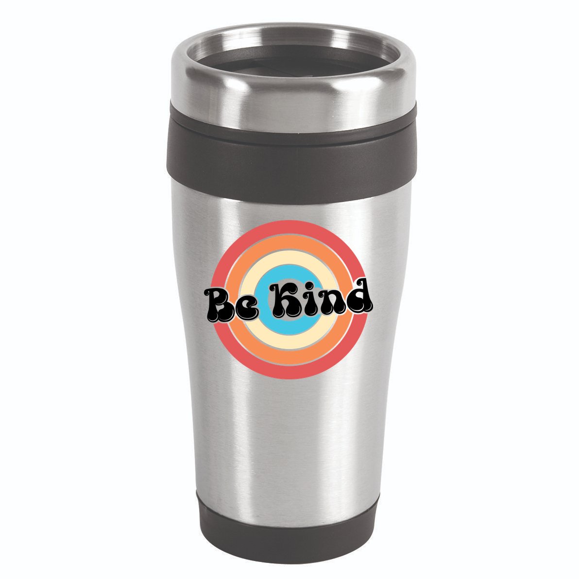 Be Kind Retro Emblem 16oz Travel Tumbler